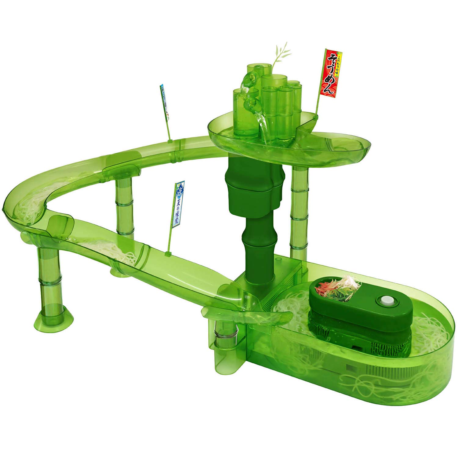 そうめんスライダー Amazon.co.jp: 本格 流しそうめん スライダー クリアグリーン